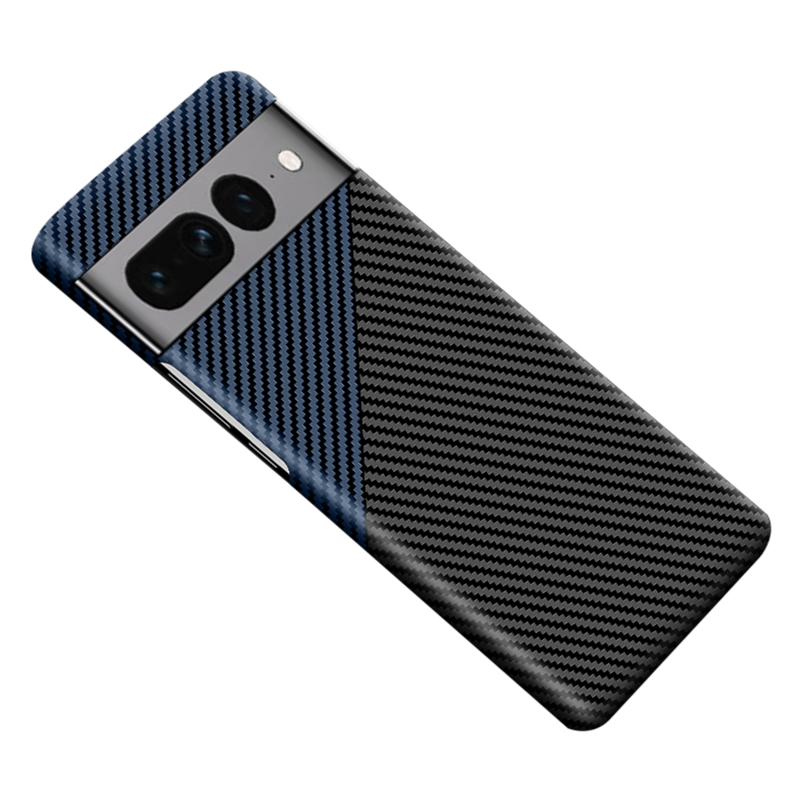 for Google Pixel 9 Pro XL Men Women Case, Luxury Thin Carbon Fiber Shockproof Drop Protective Ultra Slim Anti-Scratch Lightweight Phone Case Cover for Google Pixel 9 Pro XL, Blackblue